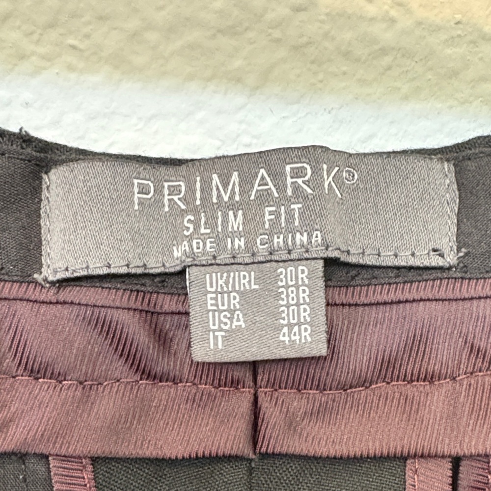 EUC PRIMARK Men's Black 2pc Slim Fit Suit - Picture 11 of 12